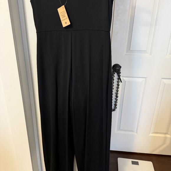 Popilush Black Shapewear Slimming Wide-Leg Jumpsuit - NWT - Size L - Picture 2 of 4